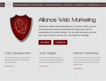 Tablet Screenshot of alliancewebmarketing.com